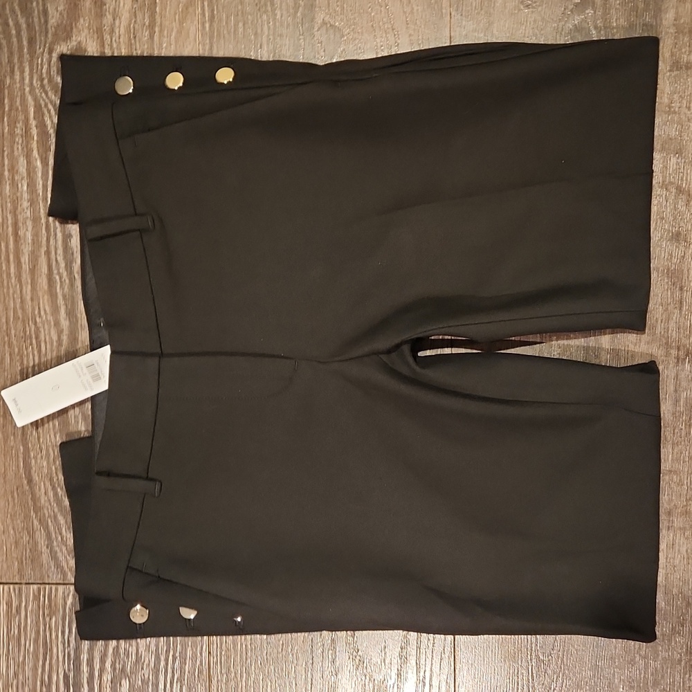 ❤️ NWT! ANN TAYLOR PONTE KNIT SLIM ANKLE PANTS / TROUSERS, BUTTON HEM, 0 (25)